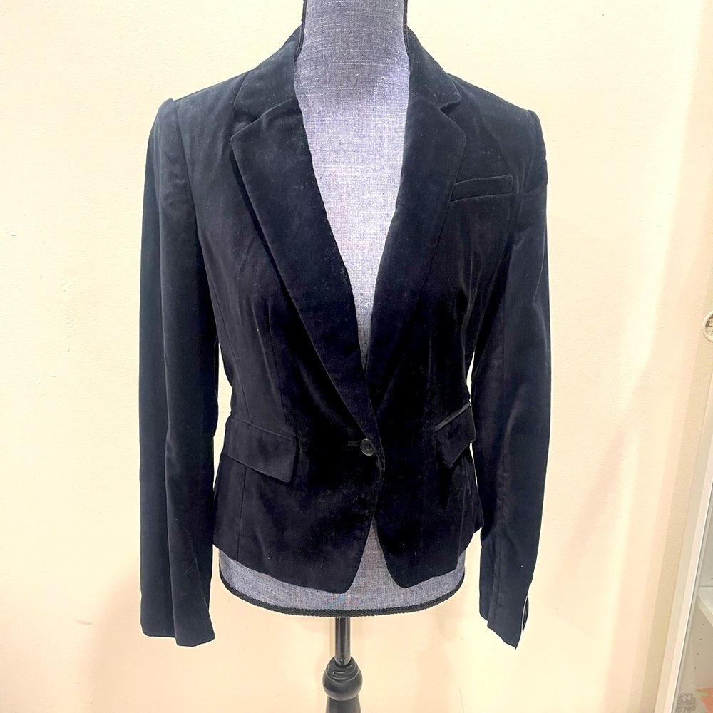 NWT Banana Republic velvet black suit